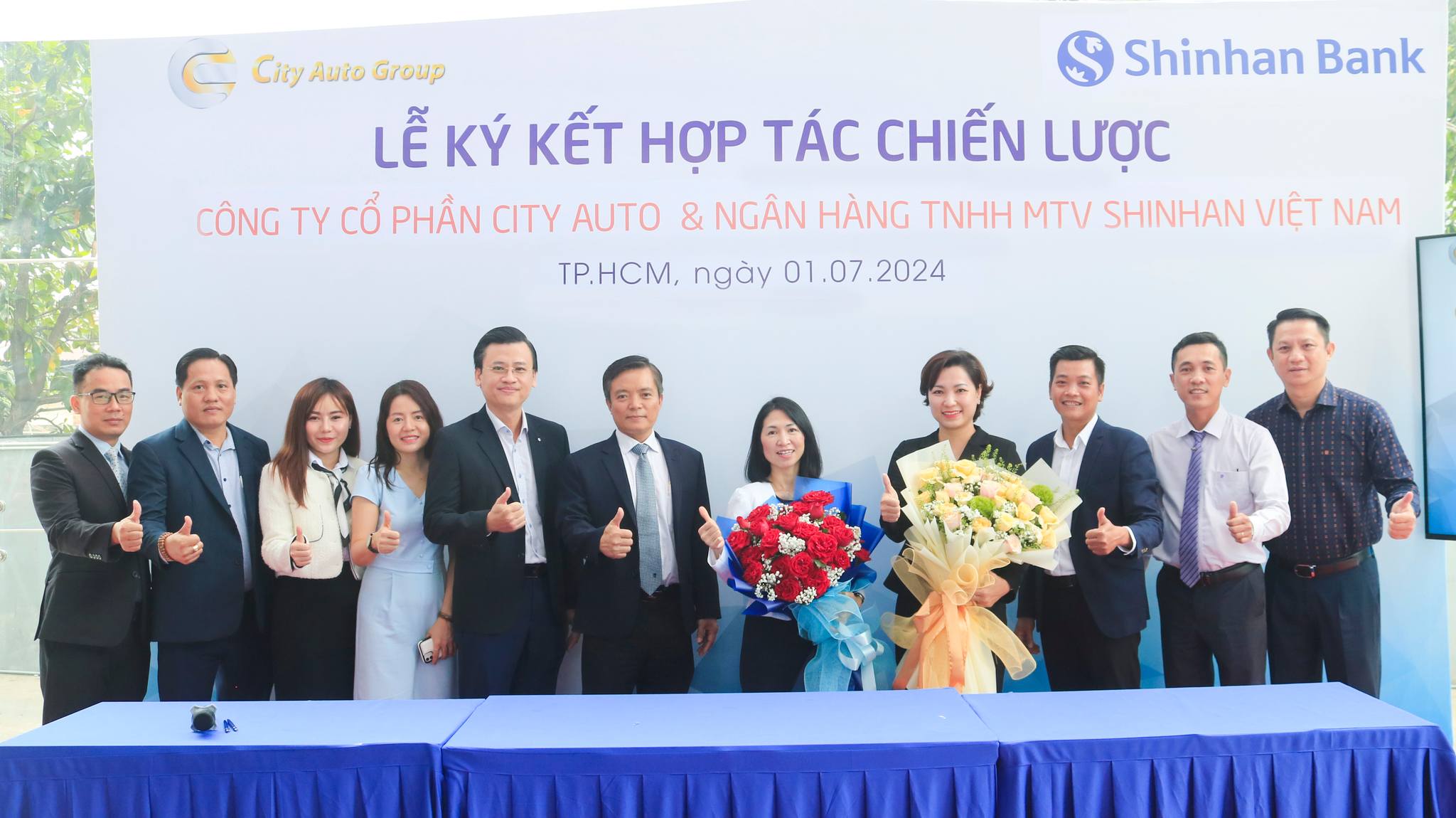 Lễ ký kết hợp tác chiến lược giữa City Auto và Shinhanbank